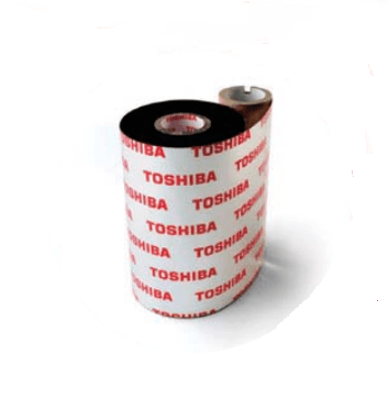 Toshiba B4430055AS1F, 20 Rolls, 2.2 in X 984 ft (56 mm X 300 m), Black Resin Thermal Ribbon