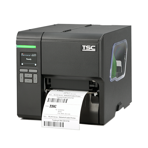 TSC ML340P, 6 buttons 2.3” LCD display 4" thermal transfer label printer - 99-080A006-0301 - view 3 - GoZob.com