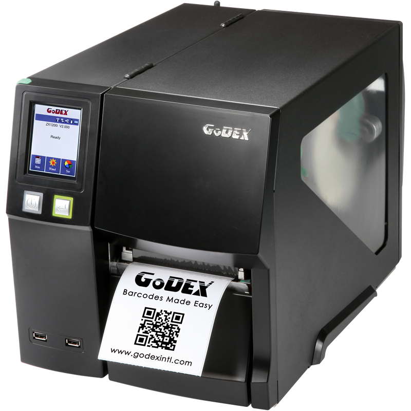 Godex ZX1300i, 300 dpi, Thermal Transfer, 7ips, UBS, RS232, Ethernet, Color Touchscreen - 011-Z3i017-000 - GoZob.com