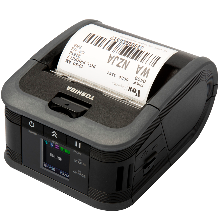 B-FP3D-GS30-QM-R - Toshiba 3" Direct Thermal Portable Printer