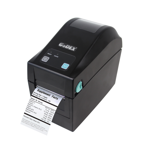 011-D20E01-000 Godex DT200 2" 203 dpi Direct Thermal Printer