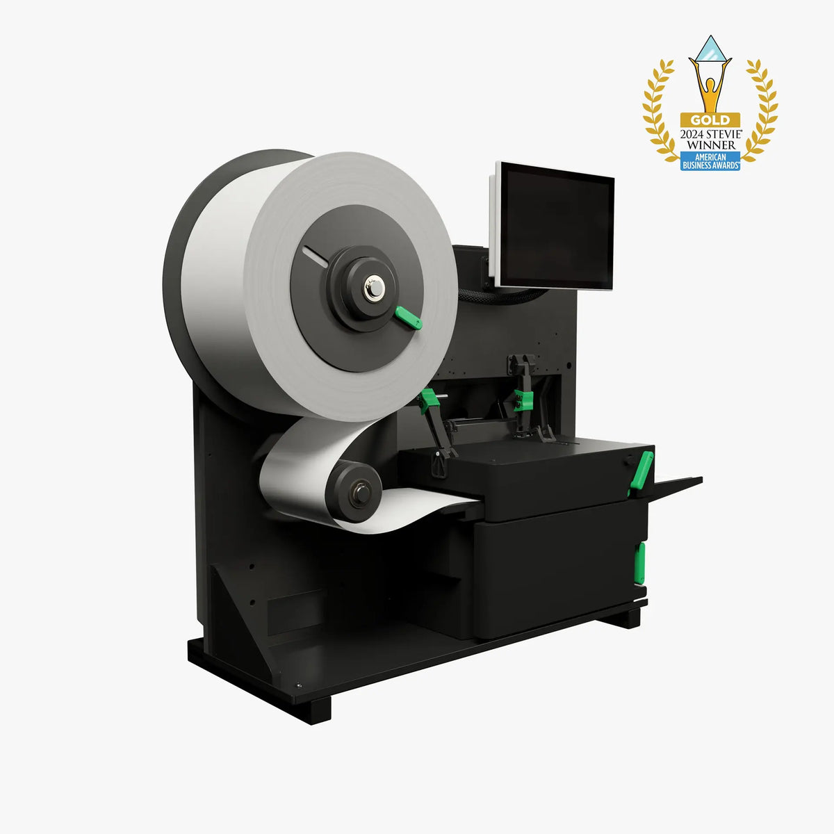 DL1024-T - 4" 200 DPI 6 IPS - INDUSTRIAL LINERLESS/CENTER - FLAT HEAD/LCD - ETHERNET/USB - ZEBRA