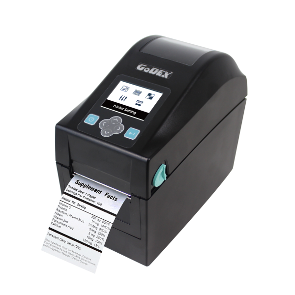 Godex DT200i direct thermal barcode printer with LCD, 011-D2iF0L-A00 - GoZob.com
