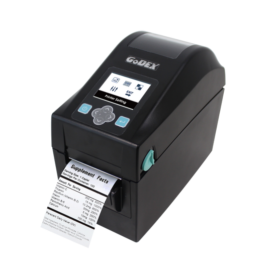 Godex DT200iL linerless direct thermal barcode printer, 011-D2iF01-00L - GoZob.com