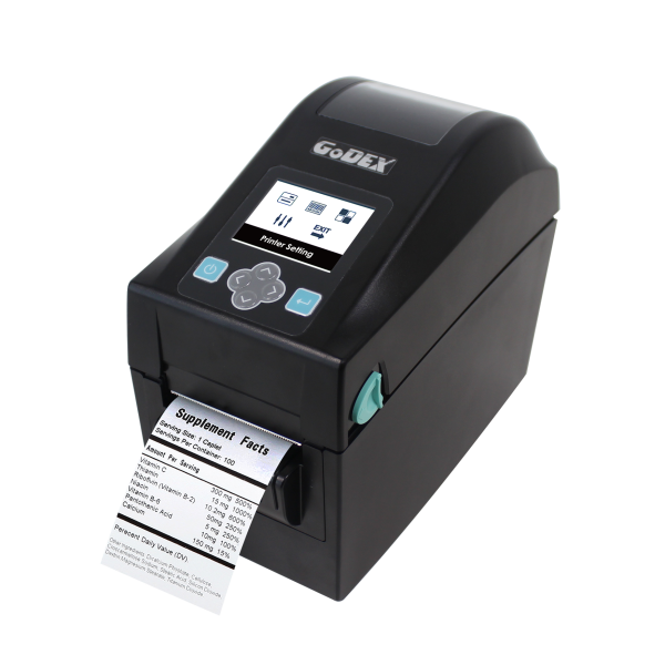 Godex DT200iL linerless direct thermal barcode printer, 011-D2iF01-00L - GoZob.com