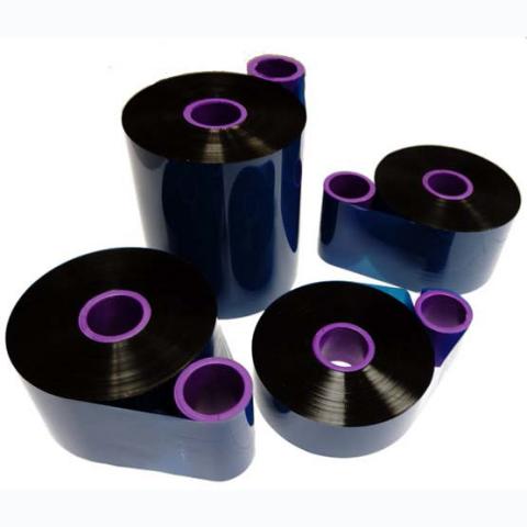 IMP VDJ110120TTO-K, High Yield Near Edge Wax Resin, 12 Rolls, 4.33 in x 3927 ft, Videojet 1" ID, Black Thermal Ribbon