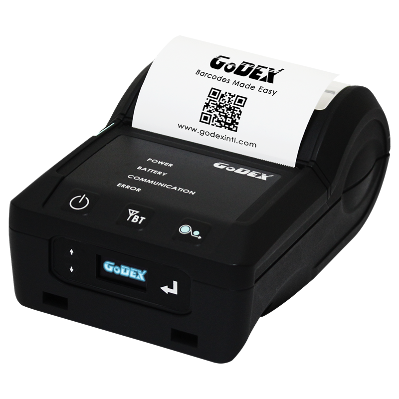 Godex MX30+ mobile direct thermal barcode printer, 011-MX3S00-A00 - GoZob.com