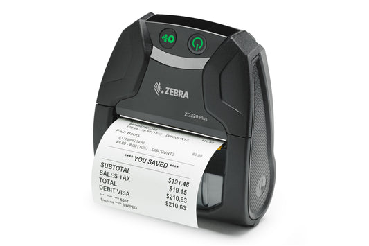 Zebra ZQ310 Plus Mobile Barcode Printer ZQ31-A0E04T0-00 - Mobile Barcode Printer - GoZob.com