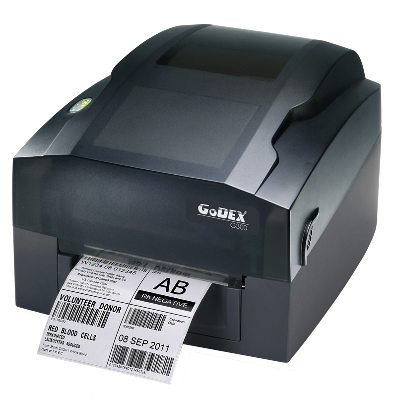 011-G30E01-000, Godex G300 4" 203 dpi Thermal Transfer Printer, USB, RS232, LAN - GoZob.com