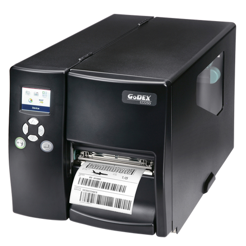 Godex EZ2250i 4" Thermal Transfer Printer Color Display, 203 dpi, 7 ips, USB (D/H), RS232, Ethernet, 011-22iF01-000 - GoZob.com