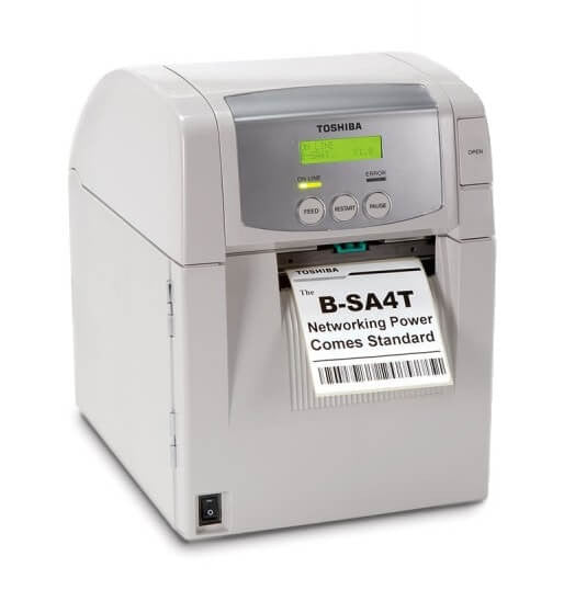 B-SA4TP-TS12-QM-R, Toshiba B-SA4 Plastic Thermal Transfer/Direct Thermal printer - GoZob.com