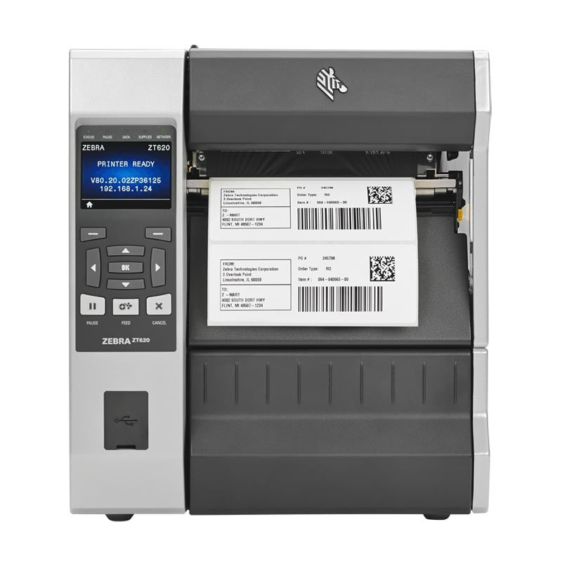 Zebra ZT620 Tabletop Barcode Printer ZT62063-T010100Z - GoZob.com