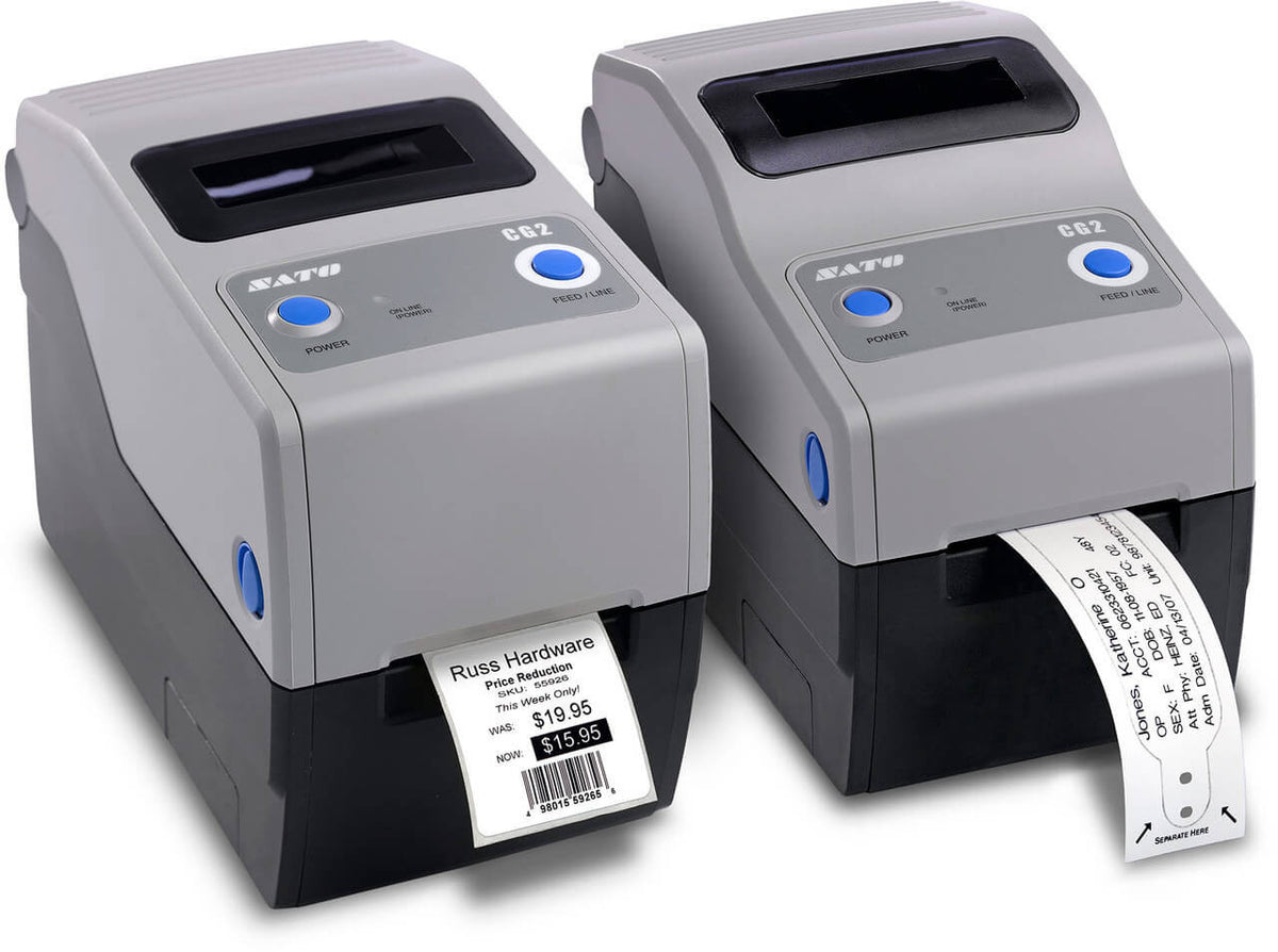 WWCG20241, CG208TT Sato 2.2" Thermal Transfer Printer with Dispenser - GoZob.com