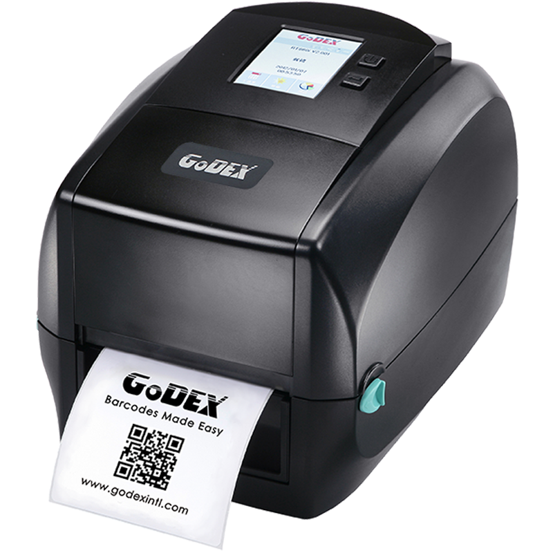 Godex RT860i, 4", 600 dpi, Thermal Transfer Printer, Color Display, 3ips, USB (H/D), RS322, Ethernet, 011-86i007-000 - GoZob.com