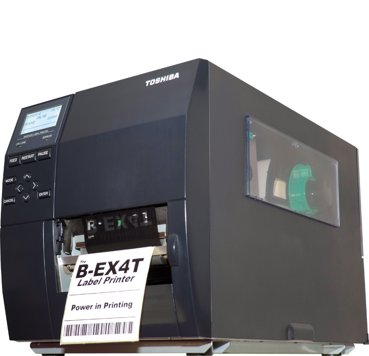 BEX4T1GH12DS01 - Toshiba Barcode Label Printer Near Edge