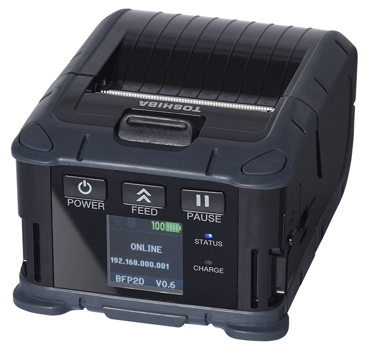 B-FP2D-GH30-QM-S - Toshiba 2" Direct Thermal Portable Printer